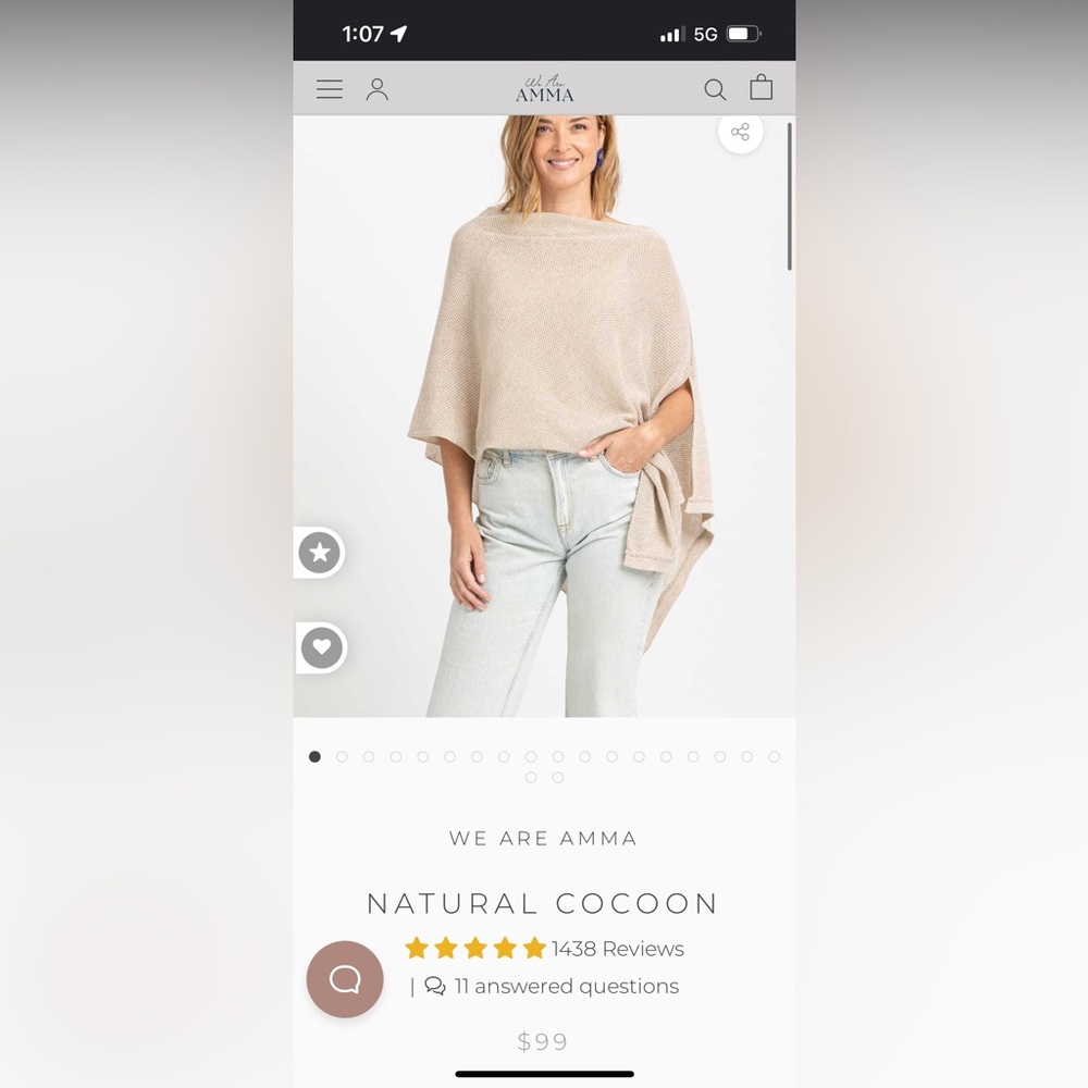 We Are Amma Cocoon Nursing Cover